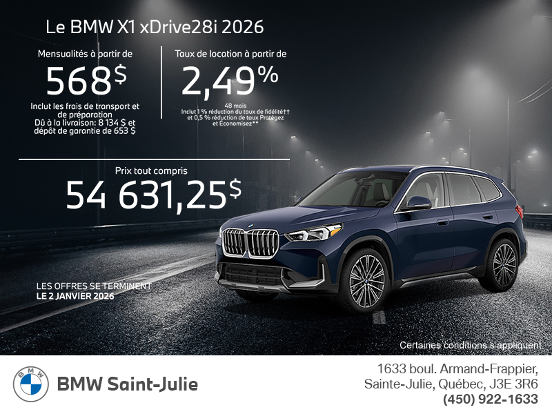 Procurez-vous le Bmw X1 2026