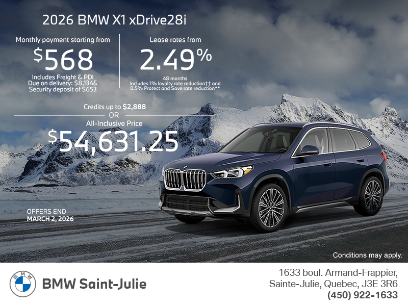 Get the 2026 BMW X1