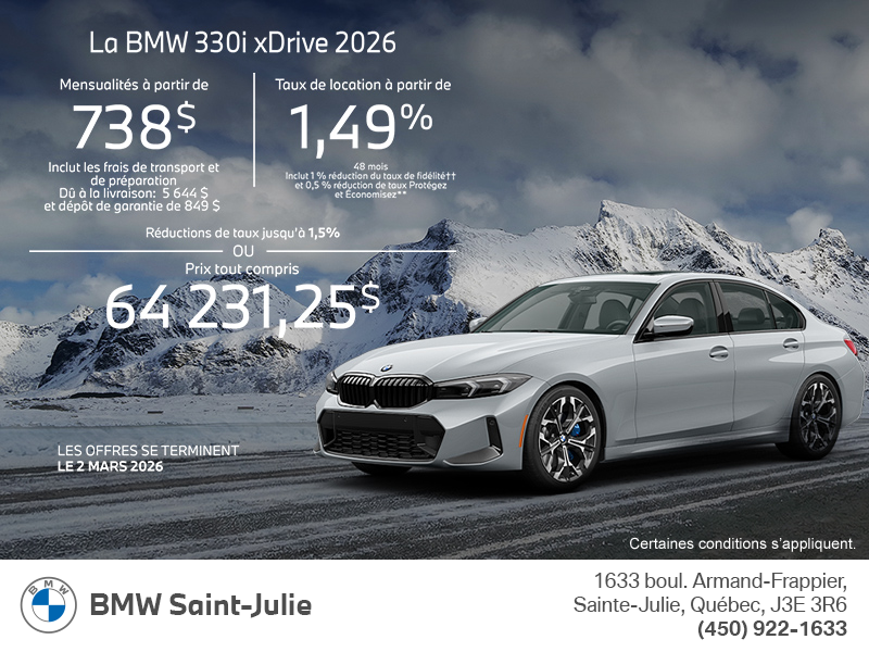 Procurez-vous le Bmw 3 Series Sedan 2026