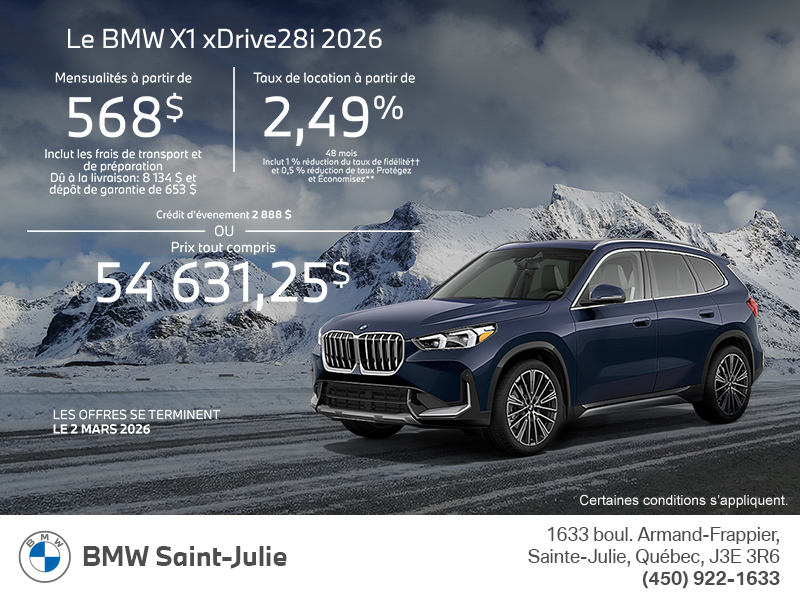 Procurez-vous le Bmw X1 2026