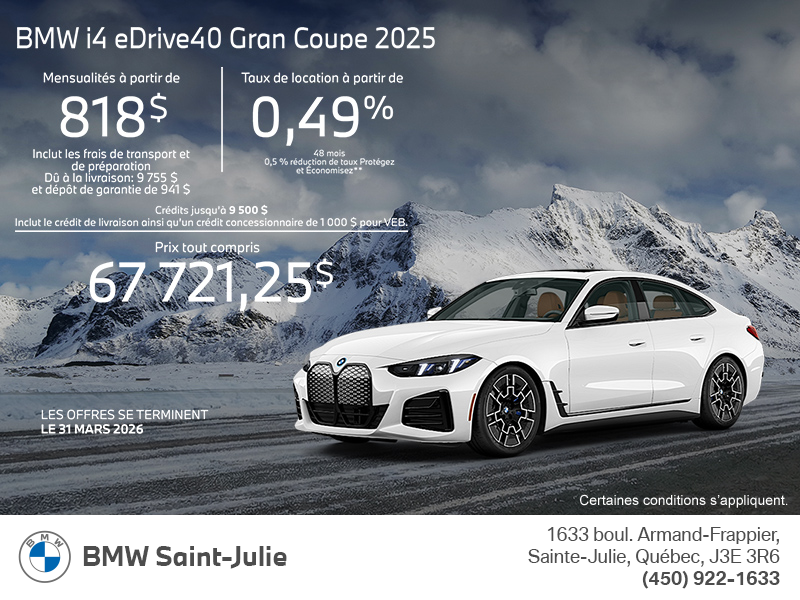 BMW i4 eDrive40 Gran Coupé 2025