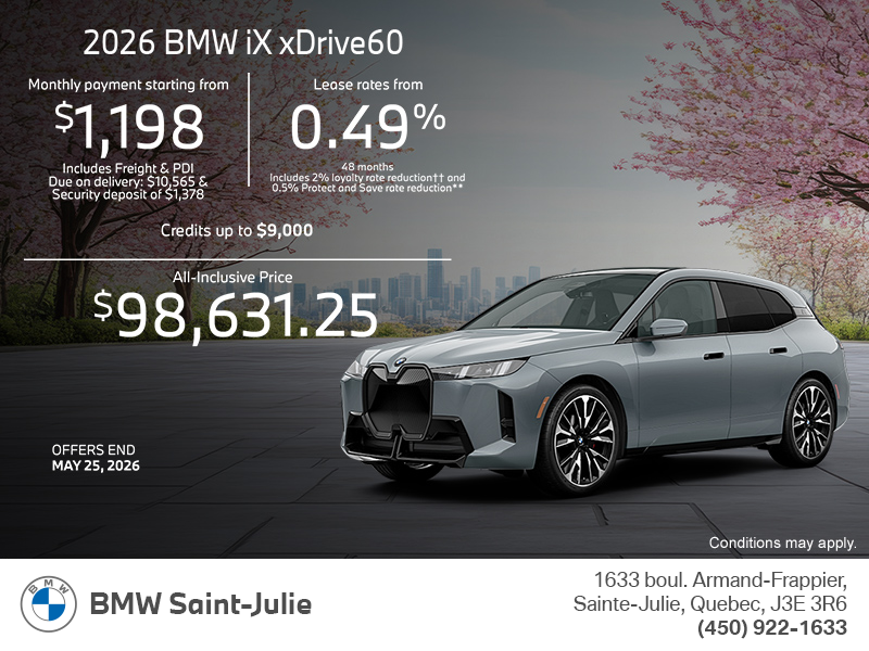 2026 BMW iX xDrive60