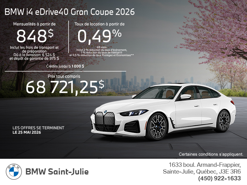 BMW i4 eDrive40 Gran Coupé 2026