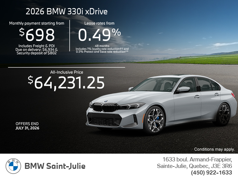 2026 BMW 330i xDrive