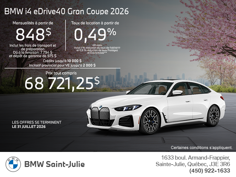 2026 BMW i4 Gran Coupe