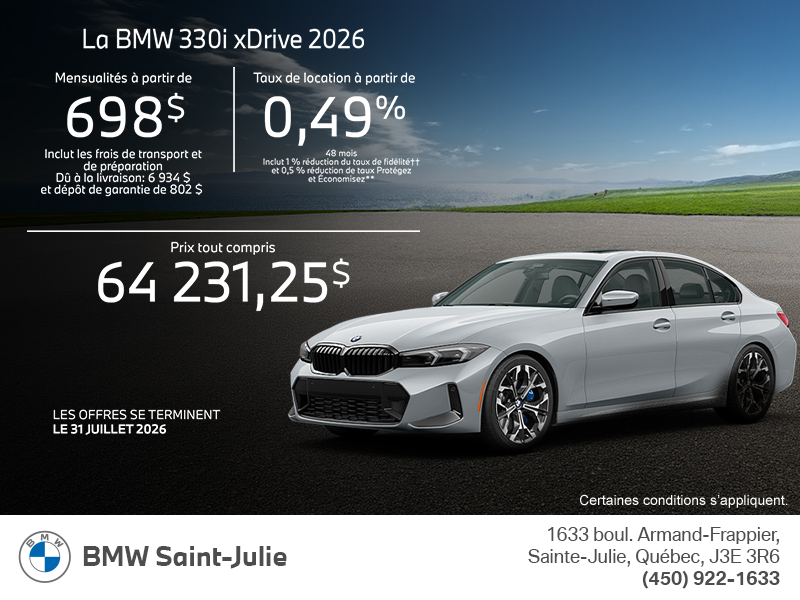 BMW 330i xDrive 2026