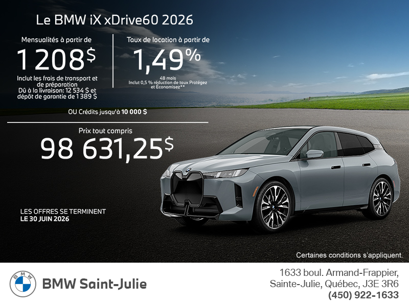 BMW iX xDrive60 2026