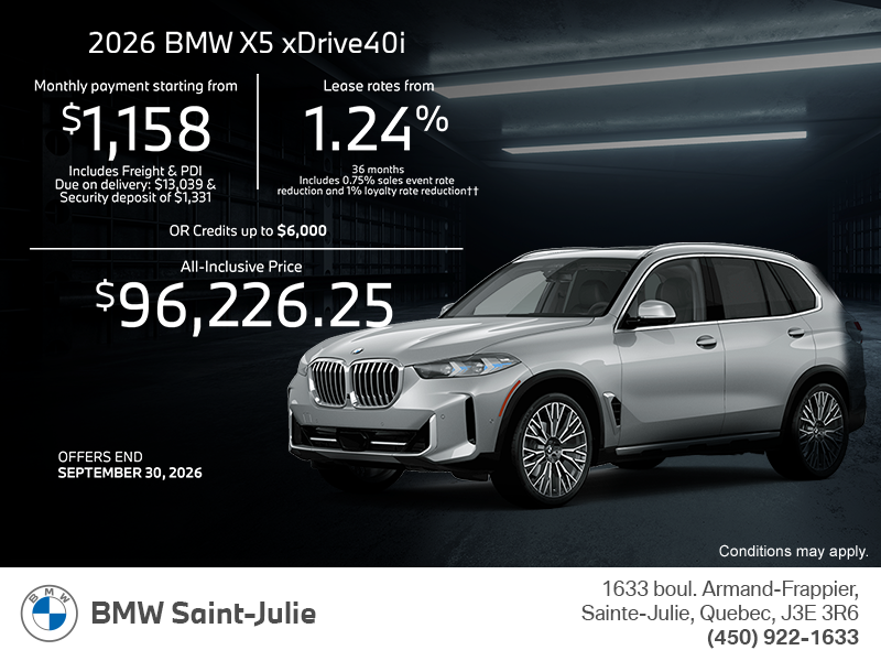 2026 BMW X5
