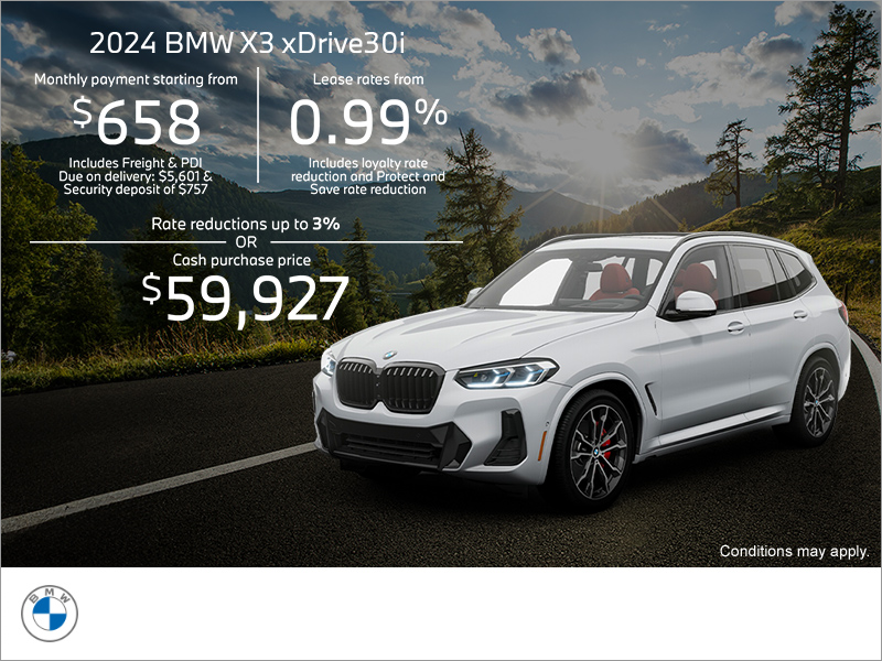 Get the 2024 BMW X3