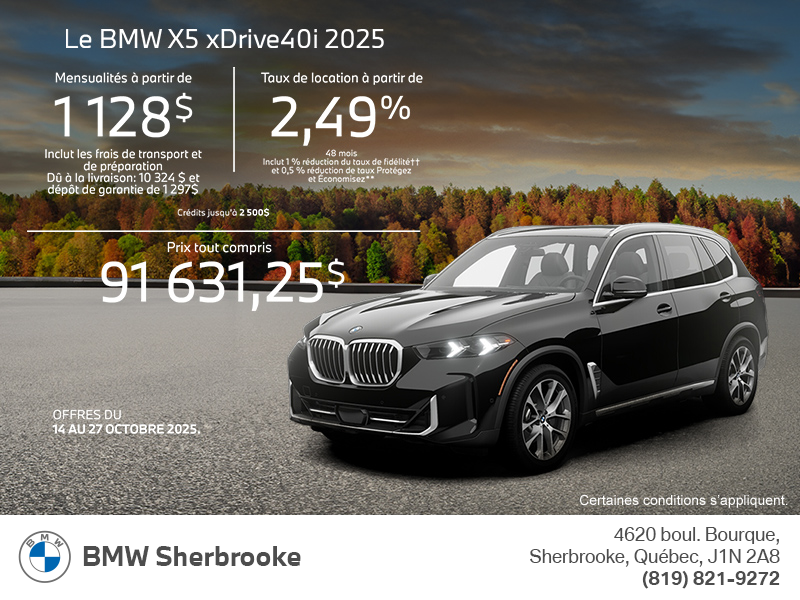Procurez-vous le Bmw X5 2025