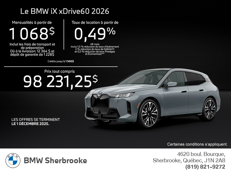 Procurez-vous le Bmw Ix 2026