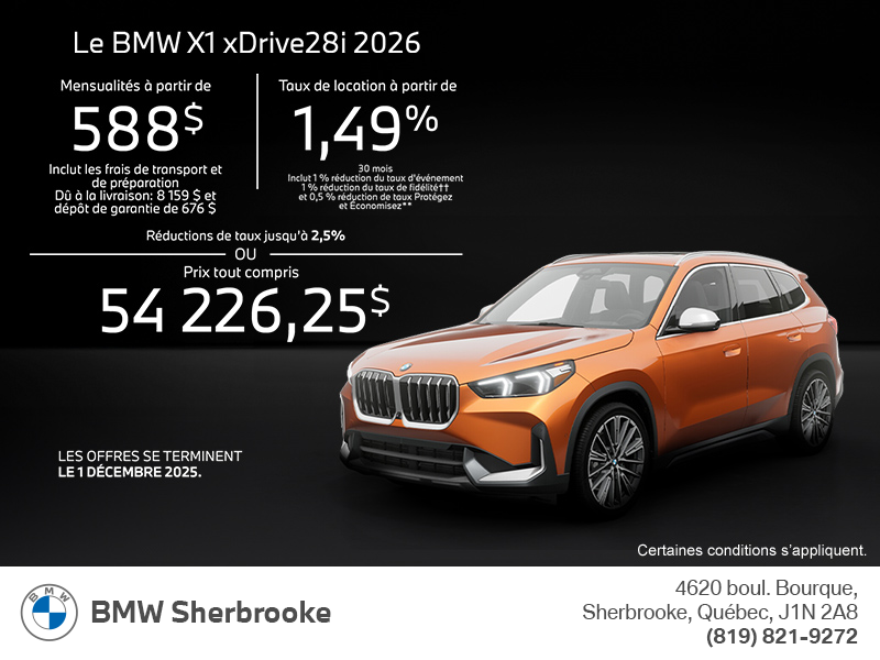 Procurez-vous le Bmw X1 2026