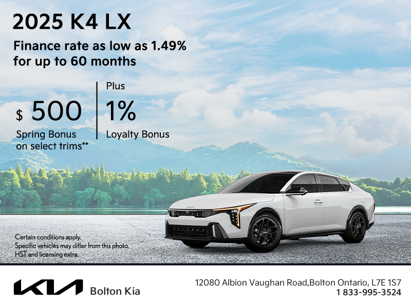 Get the 2025 Kia K4 !