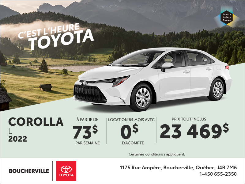Toyota Corolla L 2022