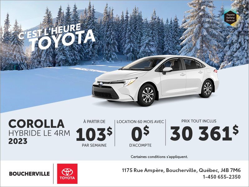 Toyota Corolla Hybride 2023