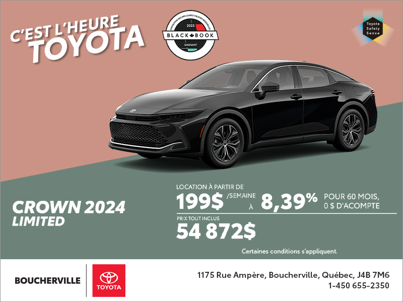 Toyota de Boucherville  Le Crown Platinum 2024 à Boucherville