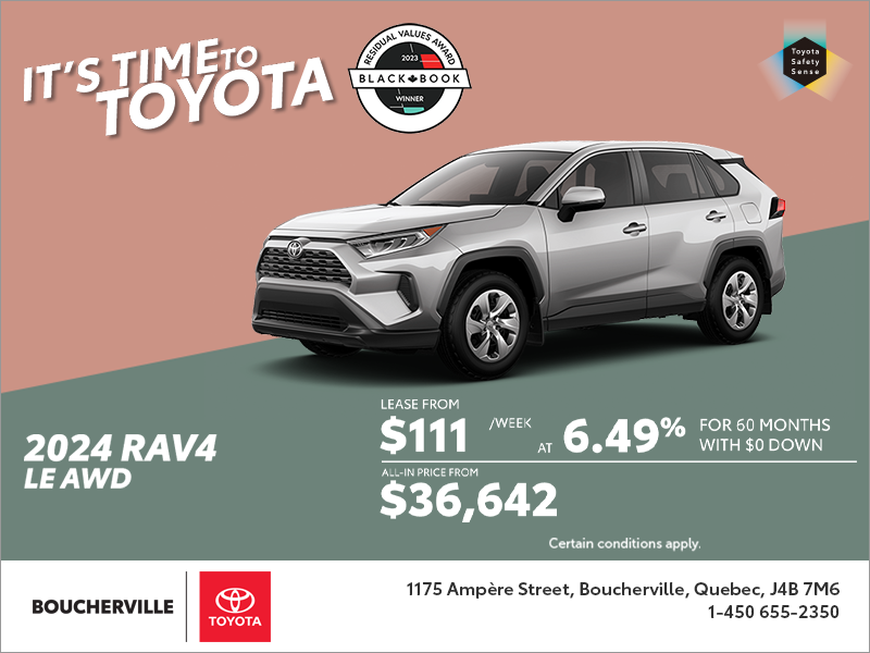 Toyota de Boucherville in Boucherville | 2024 Toyota RAV4