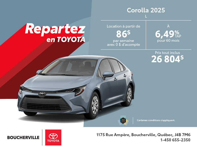 Toyota Corolla 2025