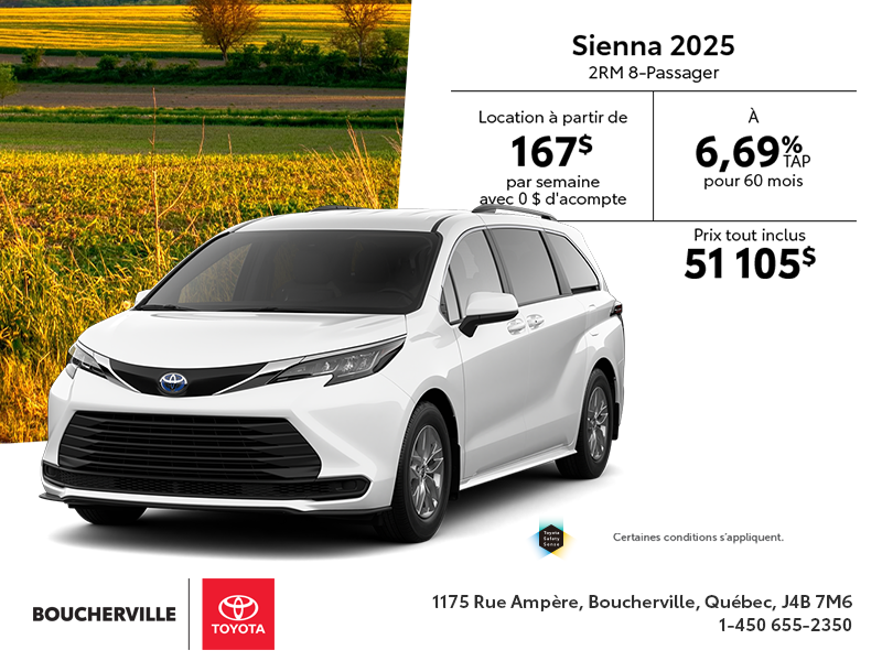 Toyota Sienna Hybrid 2025