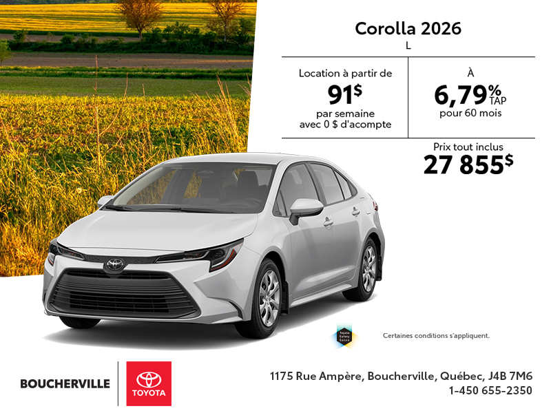 Toyota Corolla 2026
