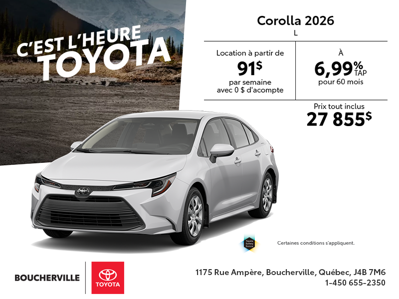 Toyota Corolla 2026