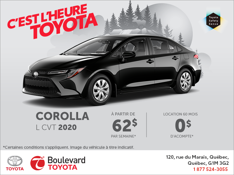 Toyota Corolla L CVT 2020