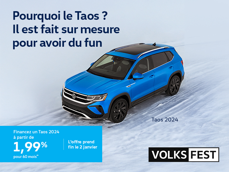 Procurez-vous la Volkswagen Taos 2024