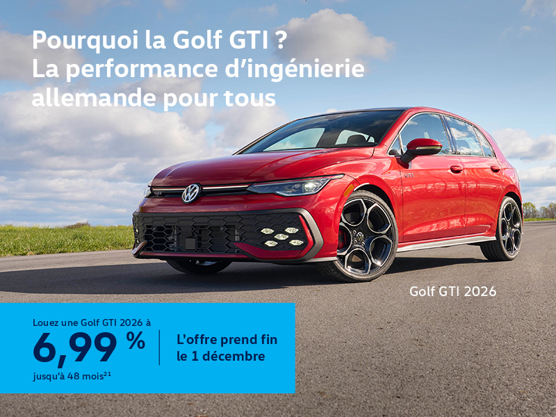 Procurez-vous la Volkswagen Golf Gti 2024