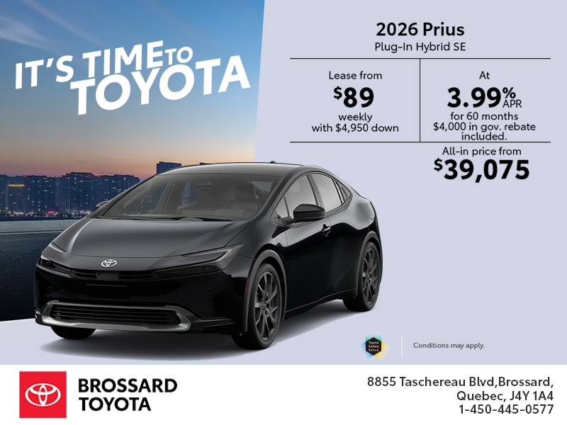 2026 Toyota Prius Plug-In Hybrid