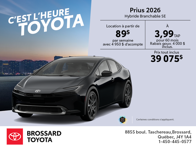 Toyota Prius Plug-In Hybrid 2026