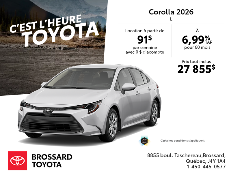Toyota Corolla 2026