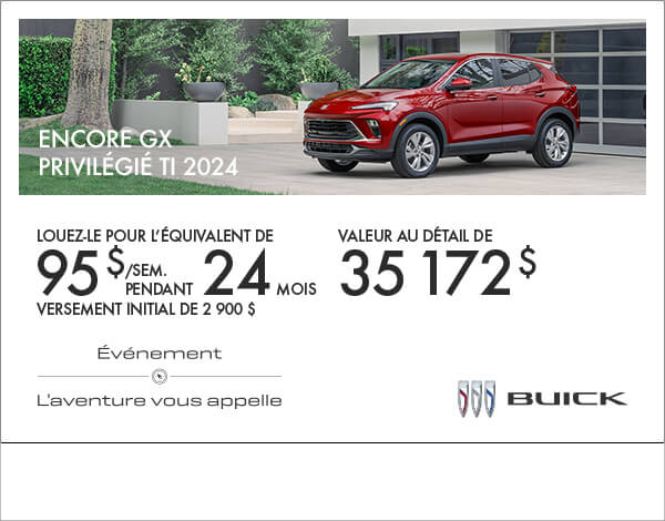 Procurez-vous le Buick Encore GX 2024
