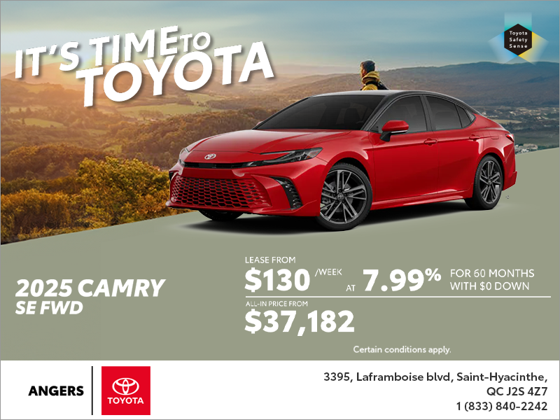 2025 Toyota Camry Hybrid Angers Toyota In Saint Hyacinthe 2025 Toyota Camry Hybrid Angers Toyota In Saint Hyacinthe