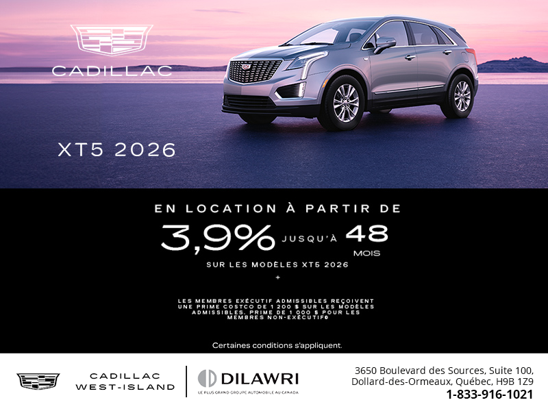 Cadillac XT5 2026