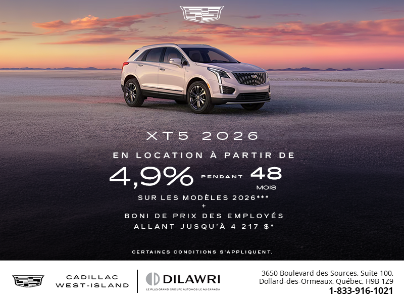 Cadillac XT5 2026
