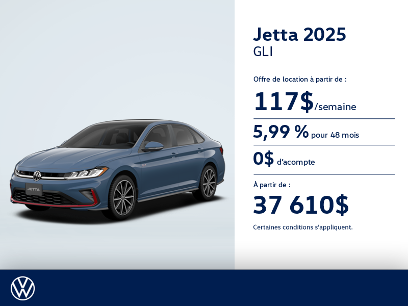 Procurez-vous la Volkswagen Jetta Gli 2025