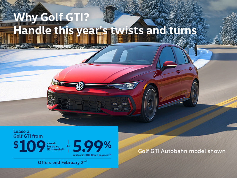 Get the 2026 Volkswagen Golf GTI