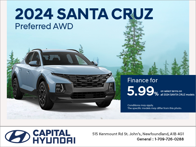 Get the 2024 Santa Cruz Capital Hyundai in St. John s