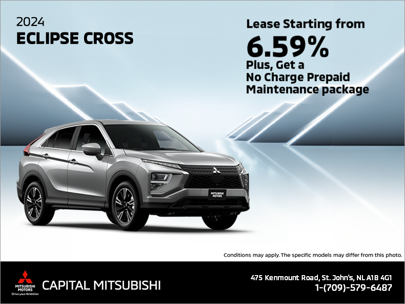 The 2024 Mitsubishi Eclipse Cross | Capital Mitsubishi in St. John's