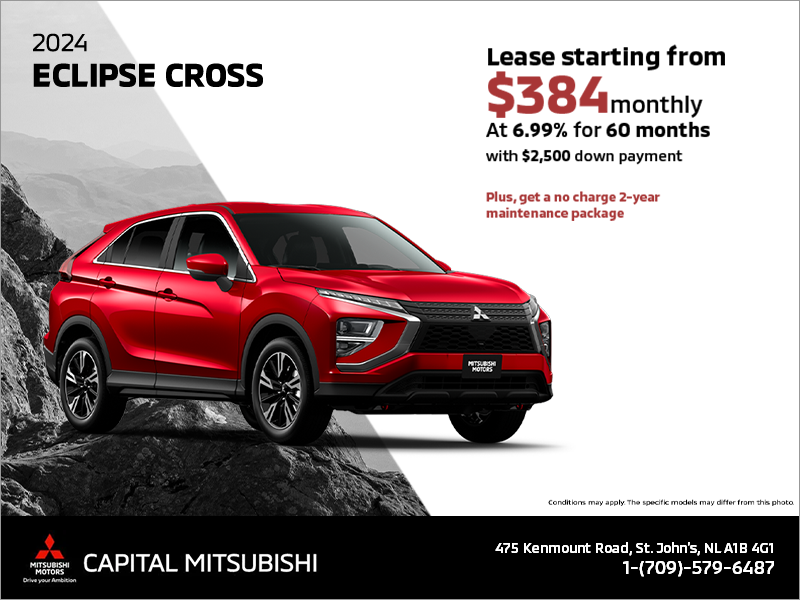 The 2024 Mitsubishi Eclipse Cross | Capital Mitsubishi in St. John's