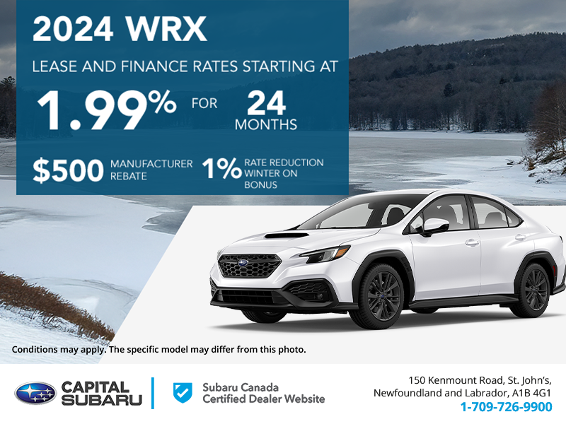 Get the 2024 Subaru WRX Today!