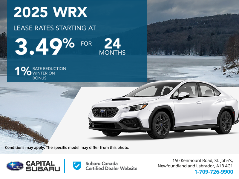 Get the 2025 Subaru WRX Today!