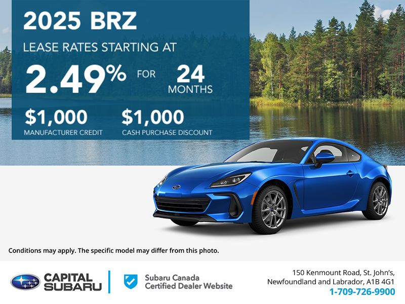Get the 2025 Subaru BRZ Today!