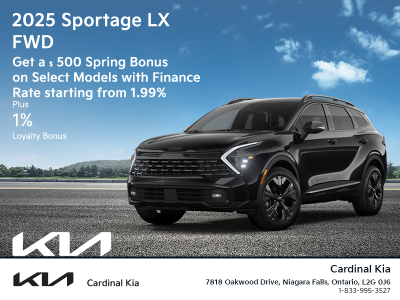 Get the 2025 Kia Sportage!