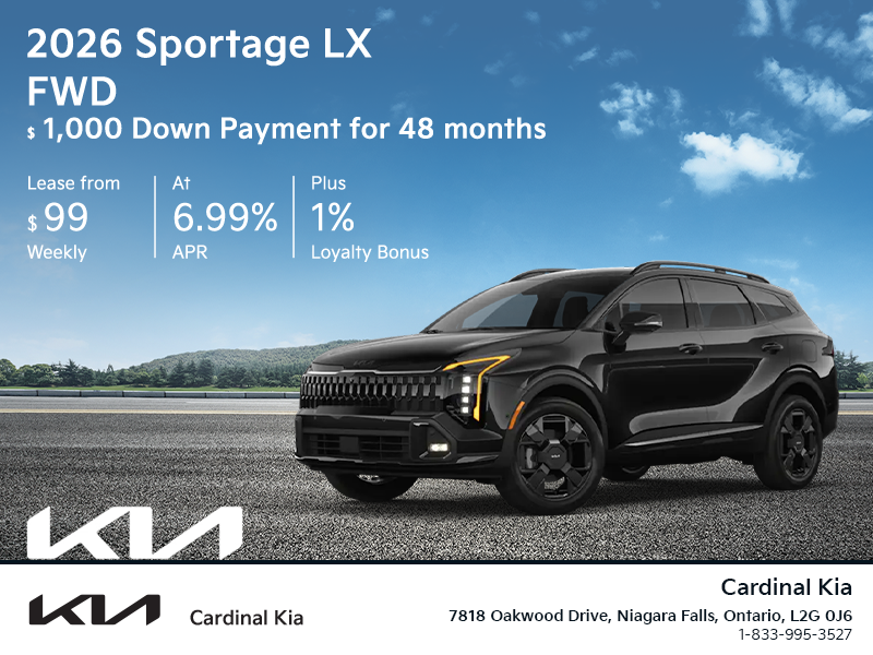 Get the 2026 Kia Sportage!