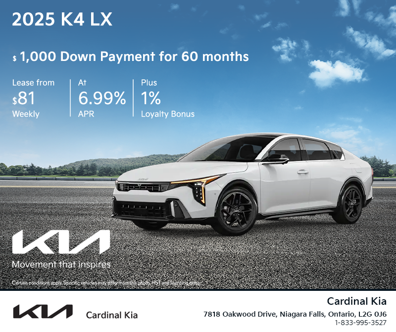Get the 2025 Kia K4 !