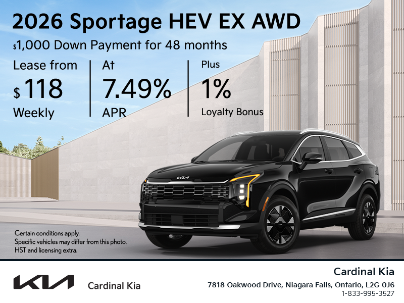 Get the 2026 Kia Sportage!