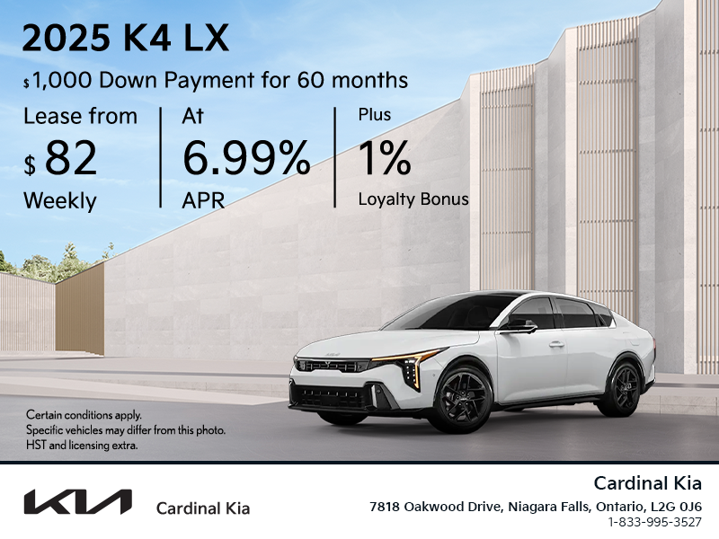 Get the 2025 Kia K4 !