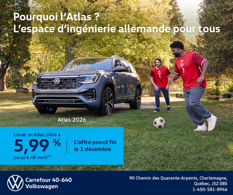 Procurez-vous le Volkswagen Atlas 2026