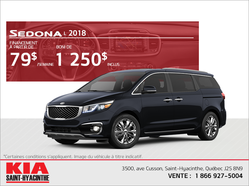 Le Kia Sedona 2018